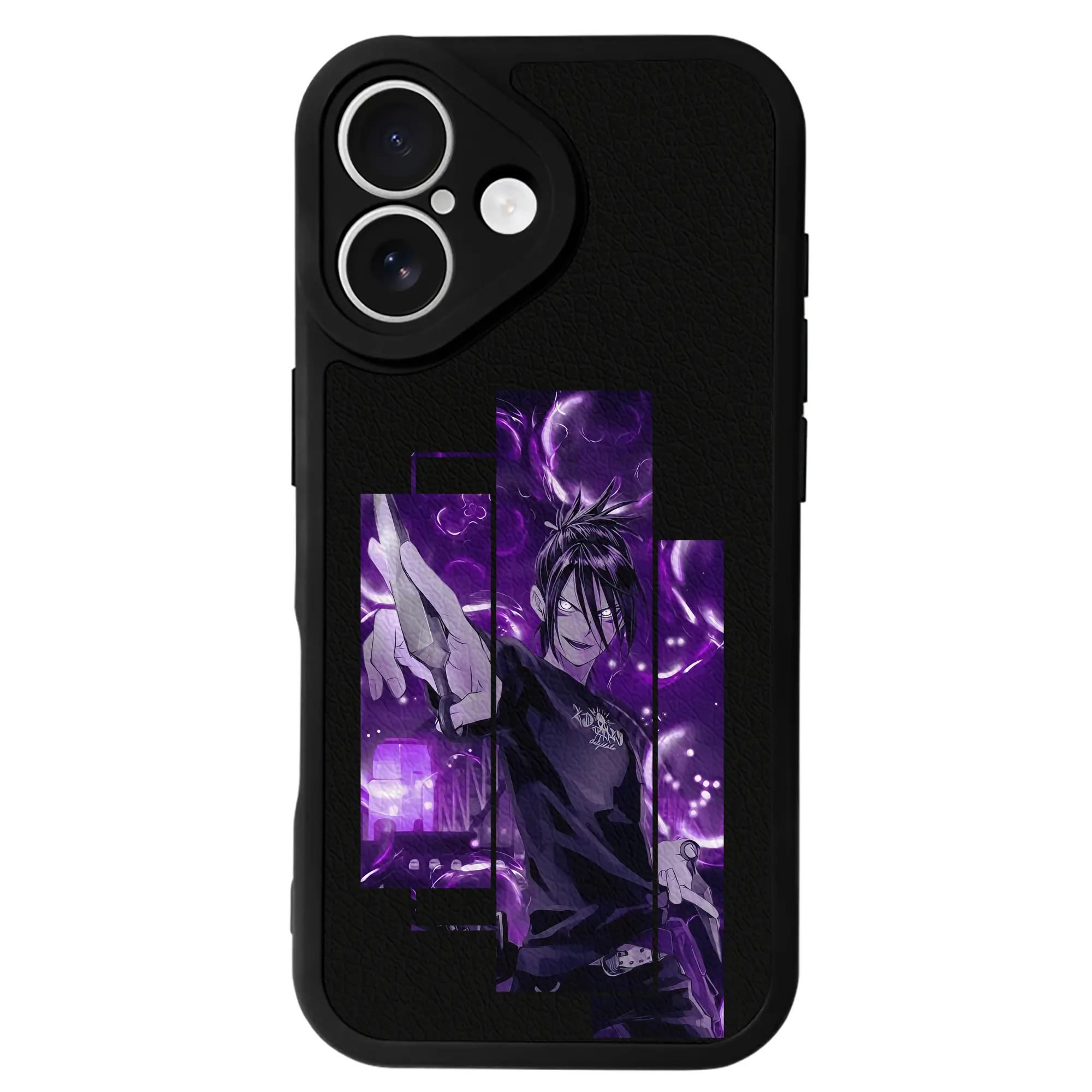 ワンパンマン グッズ 音速のソニック - IPhone 16シリーズ対応 ・ シリコンスマホケース ・ レザー調 ・ 高精度フィット ・ 耐衝撃 ・ ワイヤレス充電対応 ・ 精密カット